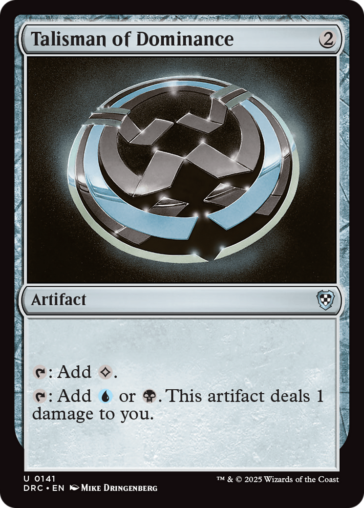 Talisman of Dominance [Aetherdrift Commander] | Devastation Store