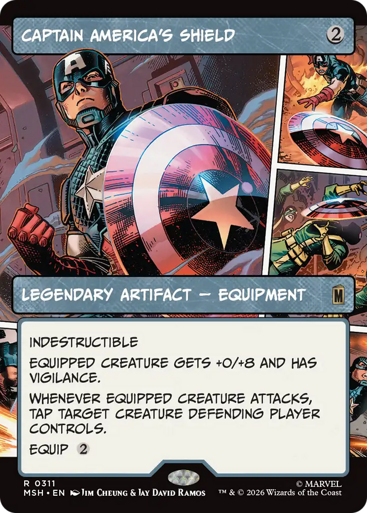 Captain America's Shield (Borderless) (0311) [Marvel Super Heroes] | Devastation Store