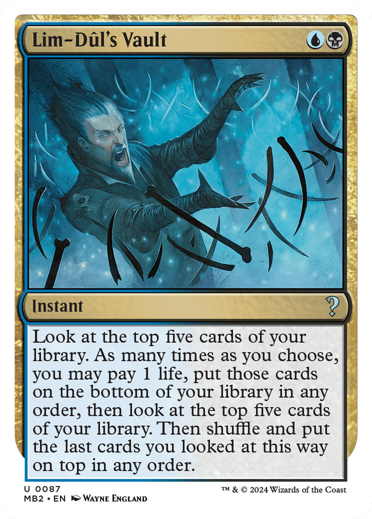 Lim-Dul's Vault (White Border) [Mystery Booster 2] | Devastation Store