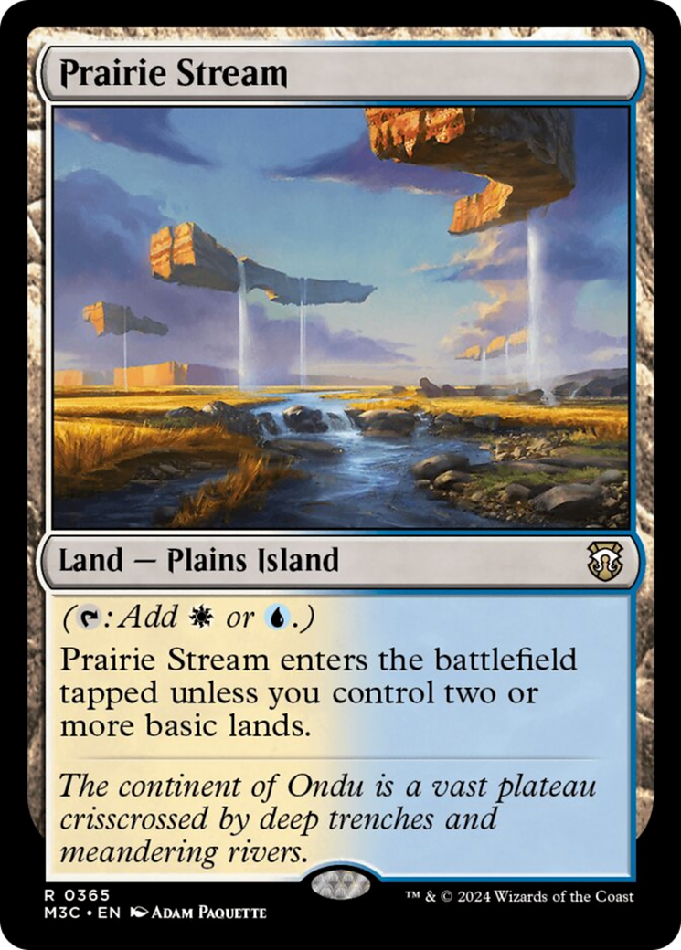 Prairie Stream (Ripple Foil) [Modern Horizons 3 Commander] | Devastation Store