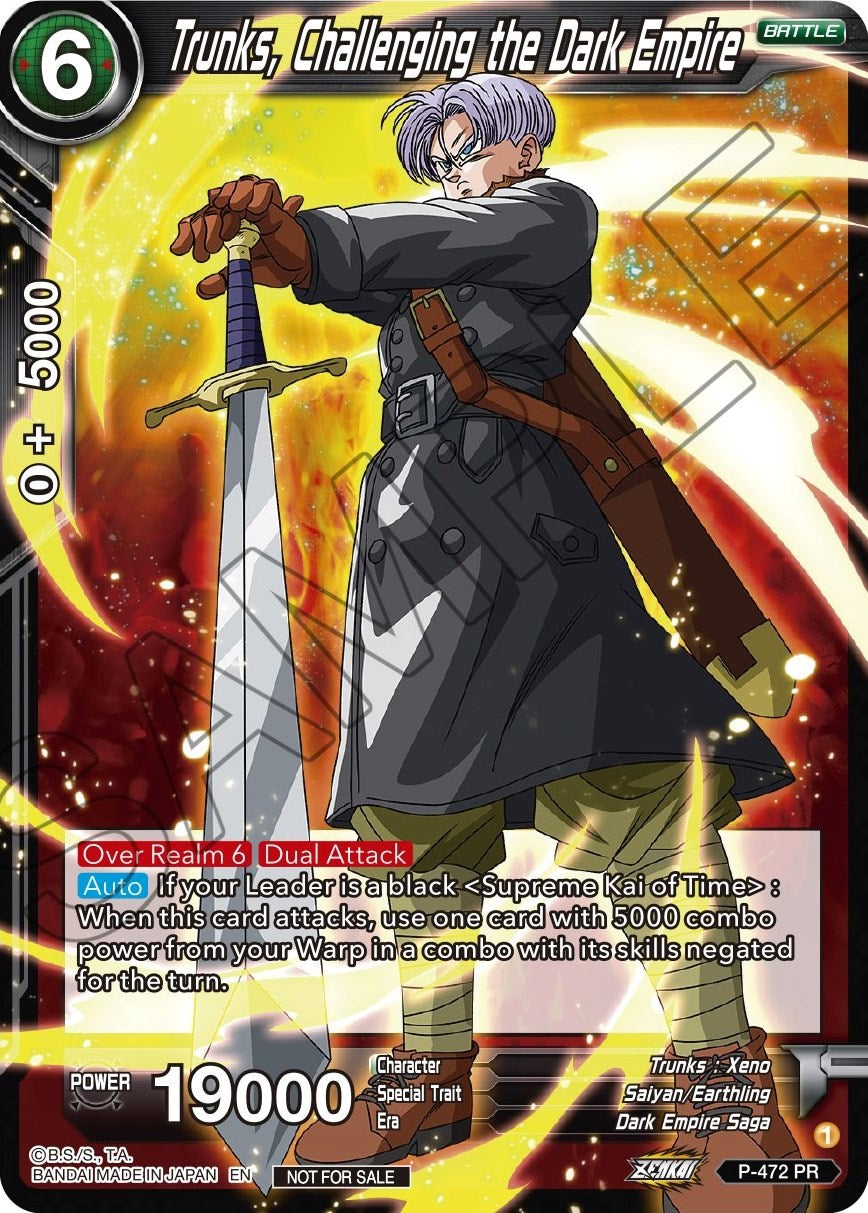 Trunks, Challenging the Dark Empire (Z03 Dash Pack) (P-472) [Promotion Cards] | Devastation Store