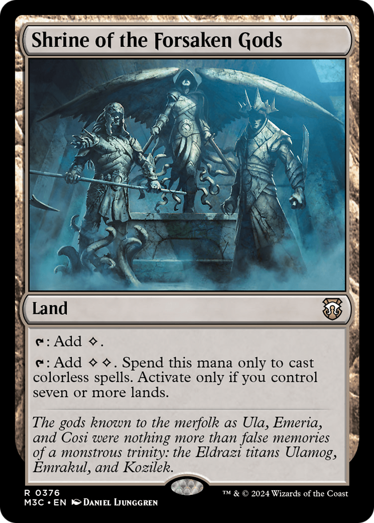 Shrine of the Forsaken Gods (Ripple Foil) [Modern Horizons 3 Commander] | Devastation Store