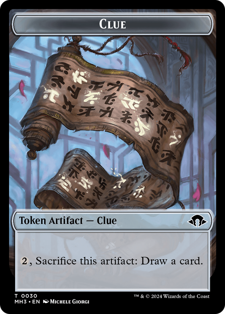 Eldrazi Spawn // Clue Double-Sided Token [Modern Horizons 3 Tokens] | Devastation Store