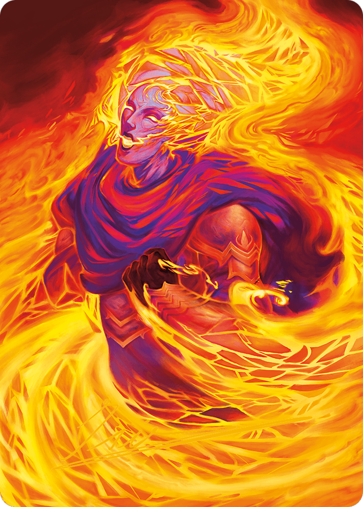 Flare of Duplication Art Card (Gold-Stamped Signature) [Modern Horizons 3 Art Series] | Devastation Store