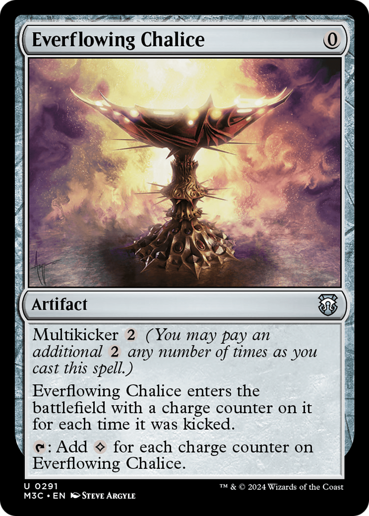 Everflowing Chalice (Ripple Foil) [Modern Horizons 3 Commander] | Devastation Store