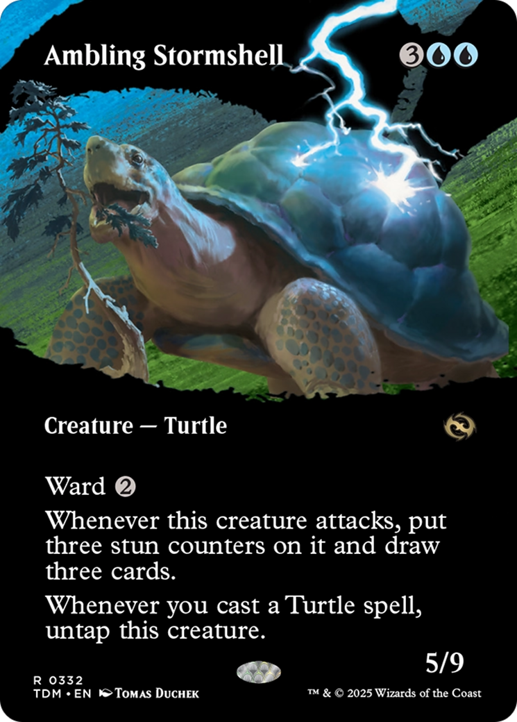 Ambling Stormshell (Borderless) [Tarkir: Dragonstorm] | Devastation Store
