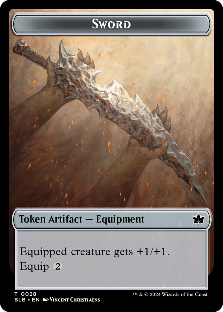 Sword // Manifold Mouse Double-Sided Token [Bloomburrow Tokens] | Devastation Store