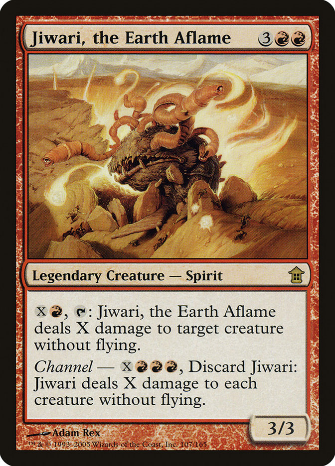 Jiwari, the Earth Aflame [Saviors of Kamigawa] | Devastation Store