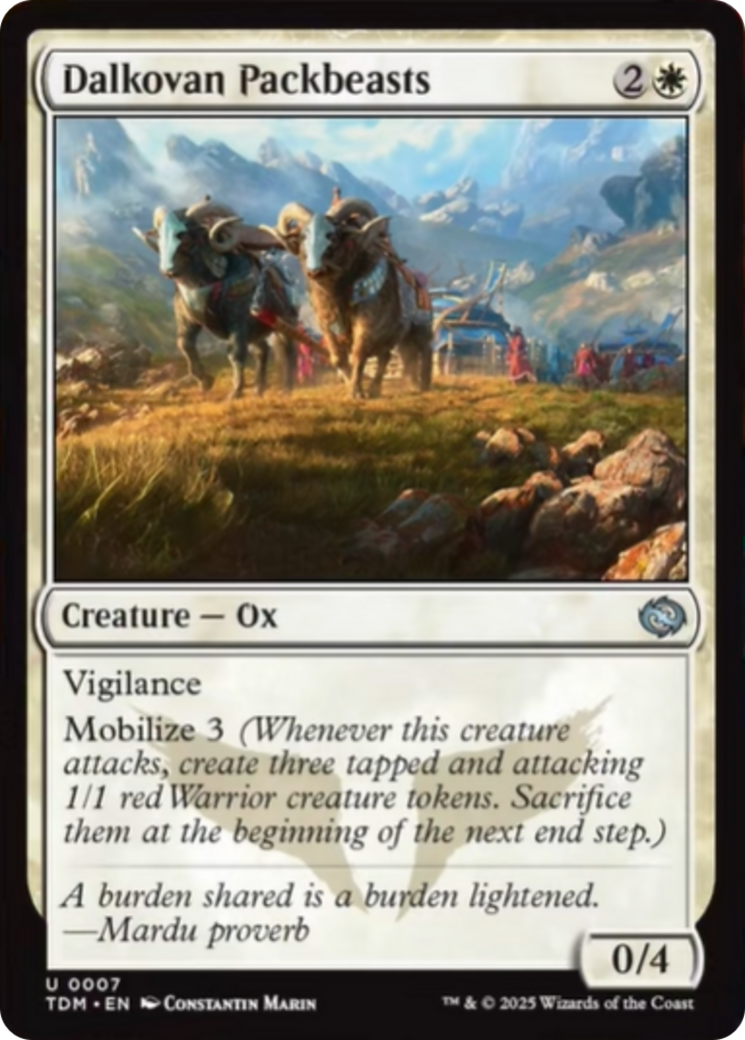 Dalkovan Packbeasts [Tarkir: Dragonstorm] | Devastation Store