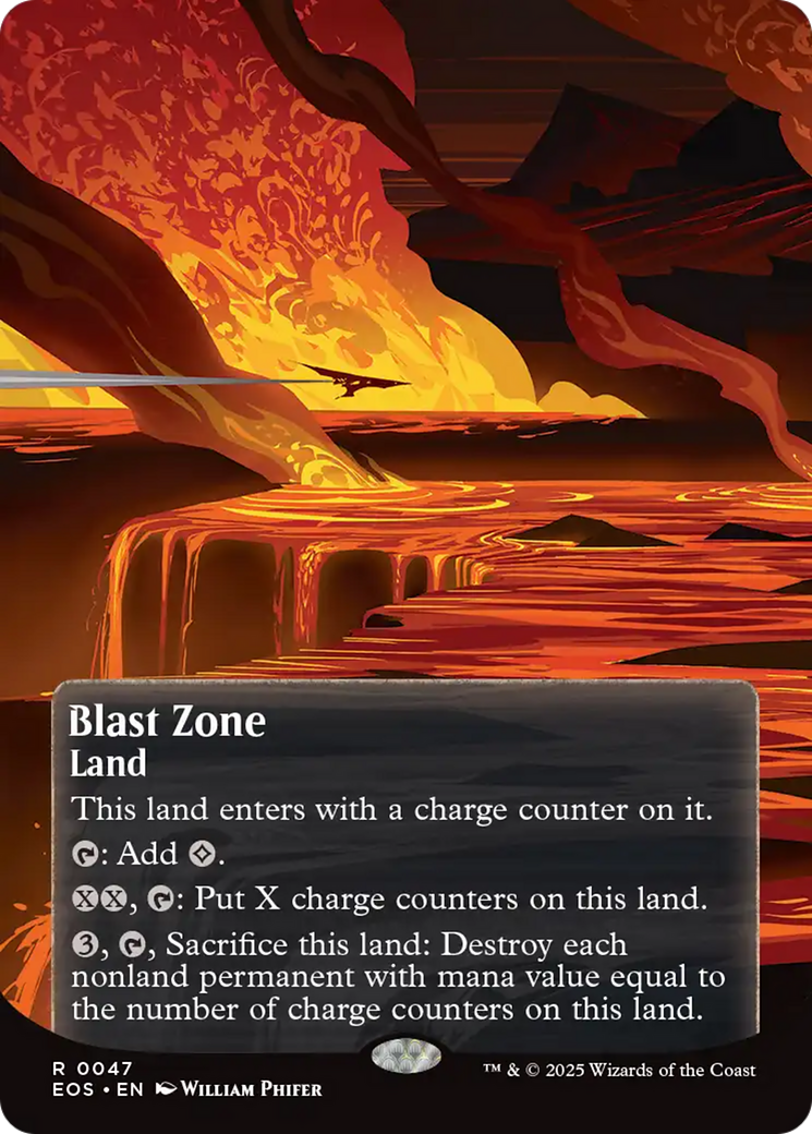 Blast Zone (0047) (Borderless) [Edge of Eternities: Stellar Sights] | Devastation Store