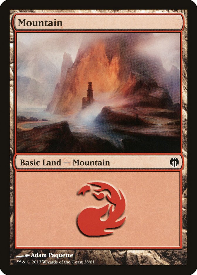 Mountain (38) [Duel Decks: Heroes vs. Monsters] | Devastation Store