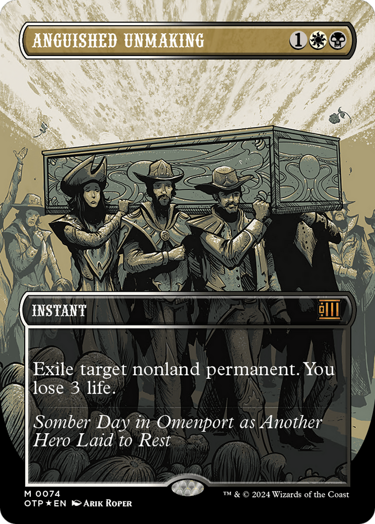 Anguished Unmaking (Textured Foil) [Outlaws of Thunder Junction: Breaking News] | Devastation Store