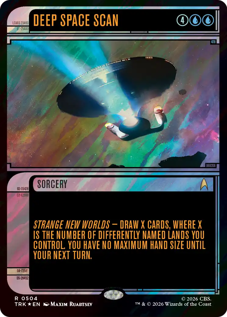 Deep Space Scan (Showcase) (Surge Foil) [Star Trek] | Devastation Store