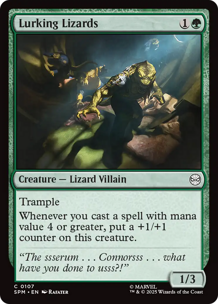Lurking Lizards [Marvel's Spider-Man] | Devastation Store