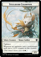 Steelburr Champion // Squid Double-Sided Token [Bloomburrow Commander Tokens] | Devastation Store