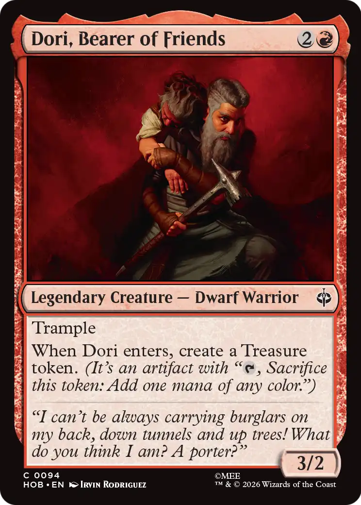 Dori, Bearer of Friends [The Hobbit] | Devastation Store