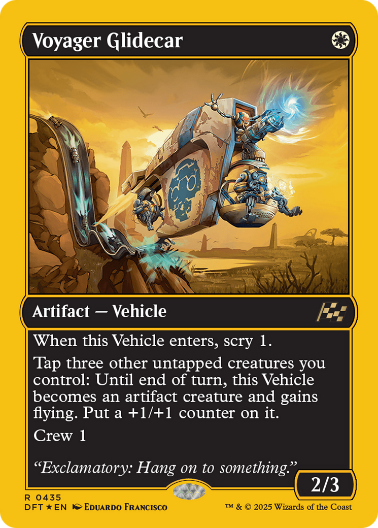 Voyager Glidecar (First-Place Foil) [Aetherdrift] | Devastation Store