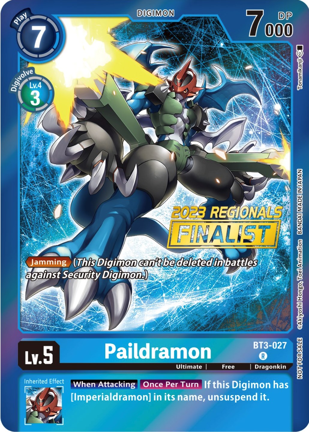 Paildramon [BT3-027] (2023 Regionals Finalist) [Release Special Booster Promos] | Devastation Store