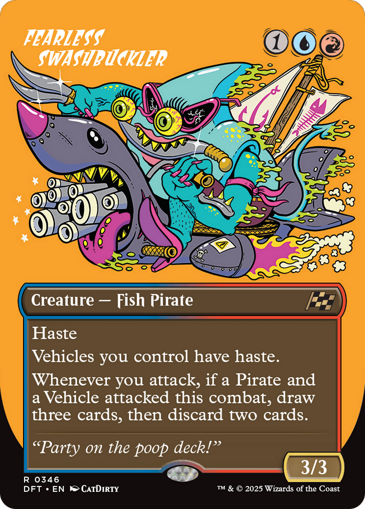Fearless Swashbuckler (Borderless) [Aetherdrift] | Devastation Store