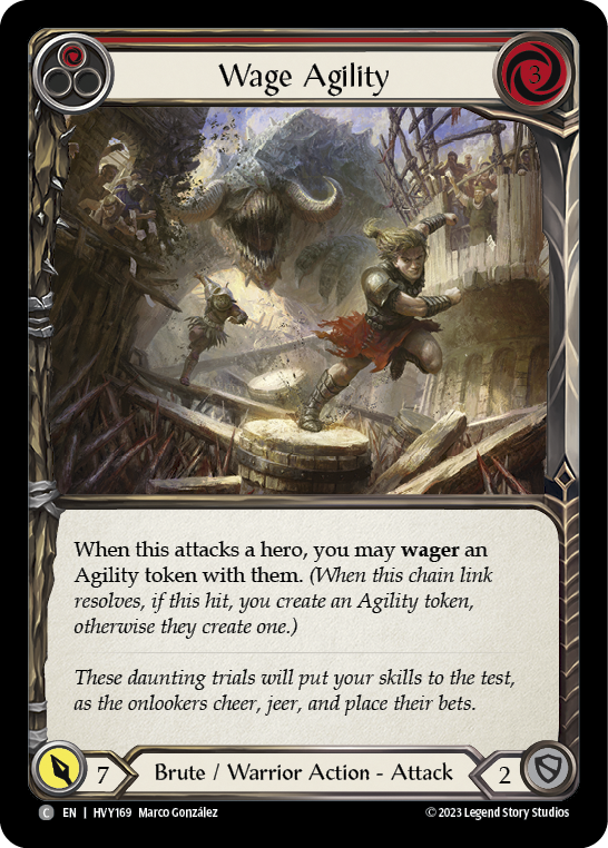 Wage Agility (Red) [HVY169] (Heavy Hitters)  Rainbow Foil | Devastation Store