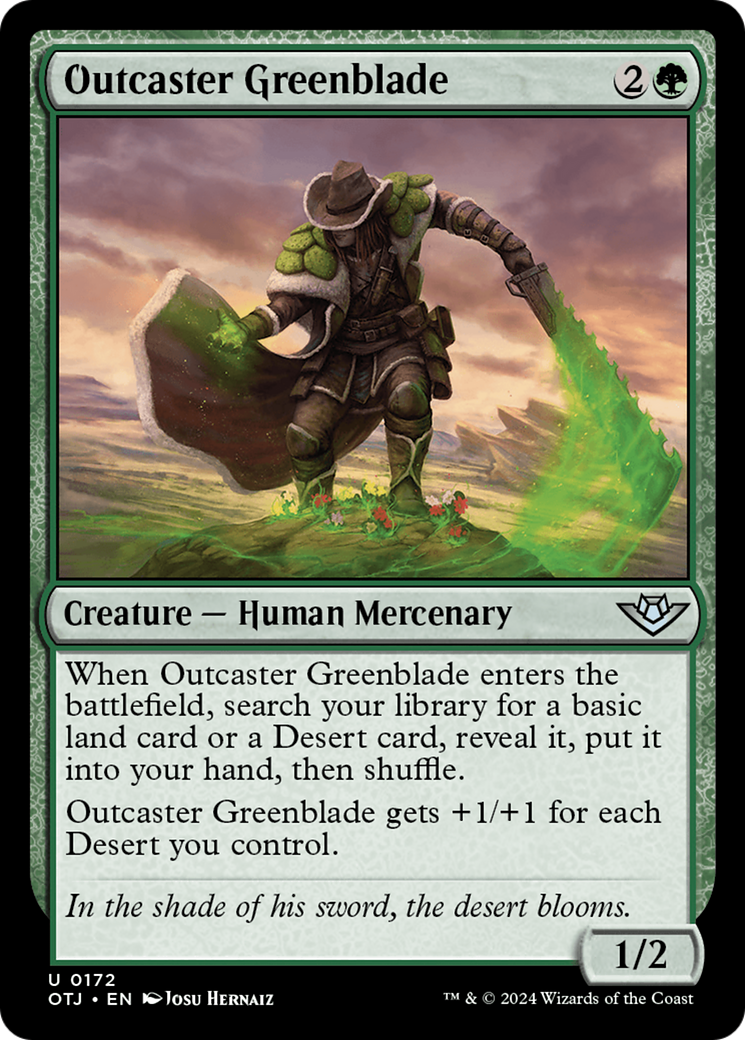 Outcaster Greenblade [Outlaws of Thunder Junction] | Devastation Store