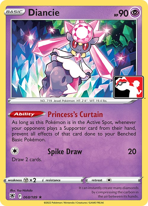 Diancie (068/189) [Prize Pack Series Three] | Devastation Store