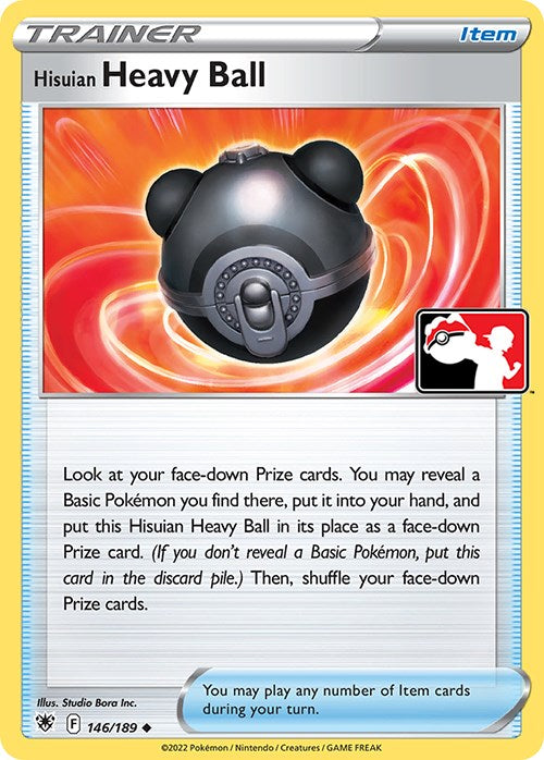 Hisuian Heavy Ball (146/189) [Prize Pack Series Three] | Devastation Store