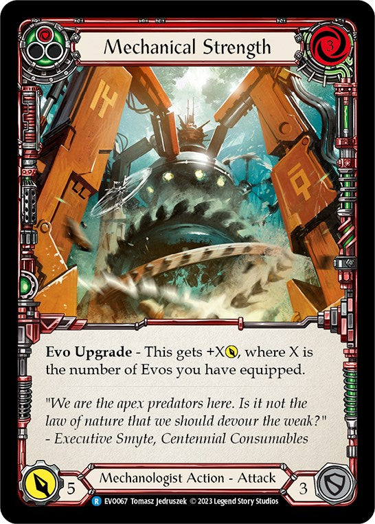 Mechanical Strength (Red) [EVO067] (Bright Lights)  Rainbow Foil | Devastation Store