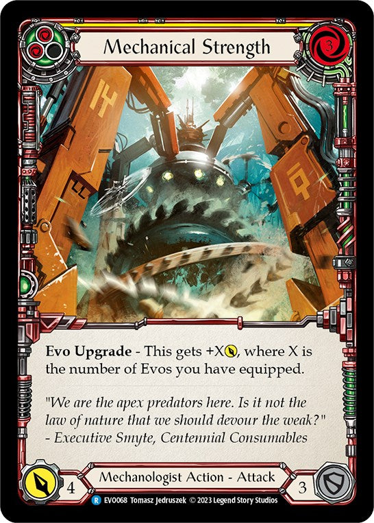 Mechanical Strength (Yellow) [EVO068] (Bright Lights)  Rainbow Foil | Devastation Store