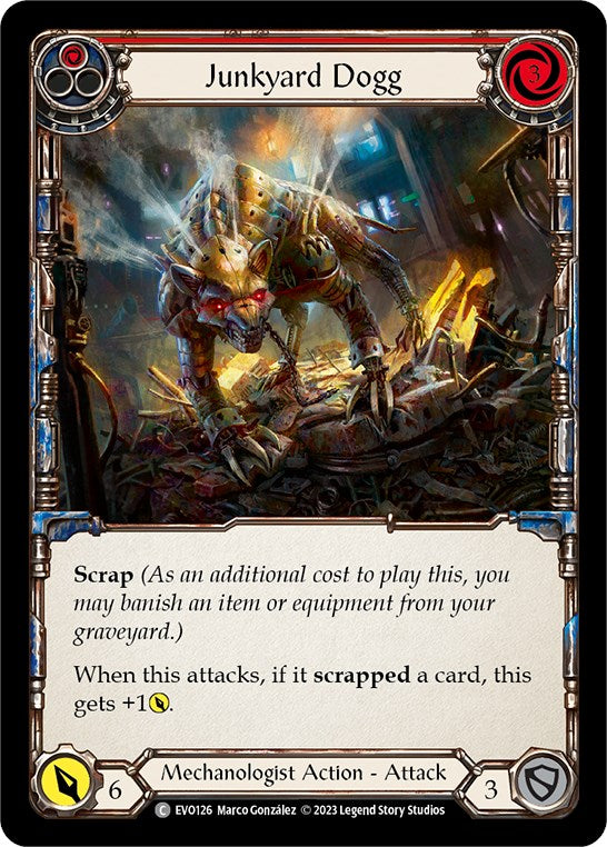 Junkyard Dogg (Red) [EVO126] (Bright Lights)  Rainbow Foil | Devastation Store