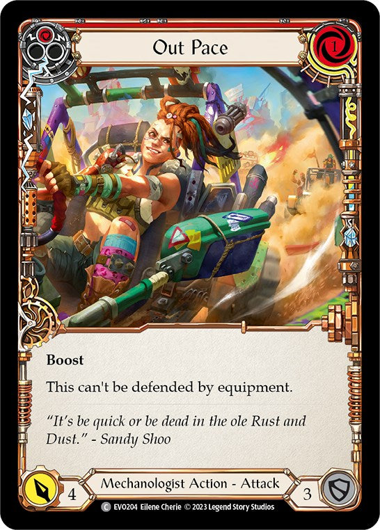 Out Pace (Red) [EVO204] (Bright Lights)  Rainbow Foil | Devastation Store