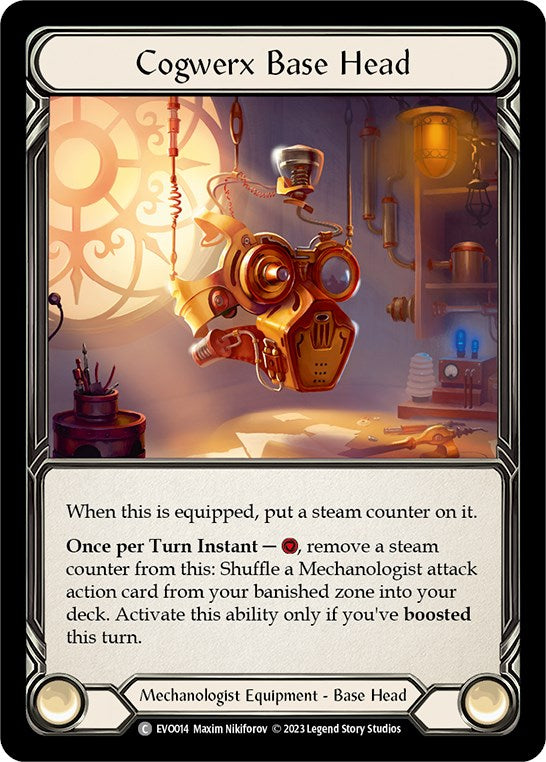 Cogwerx Base Head [EVO014] (Bright Lights)  Cold Foil | Devastation Store