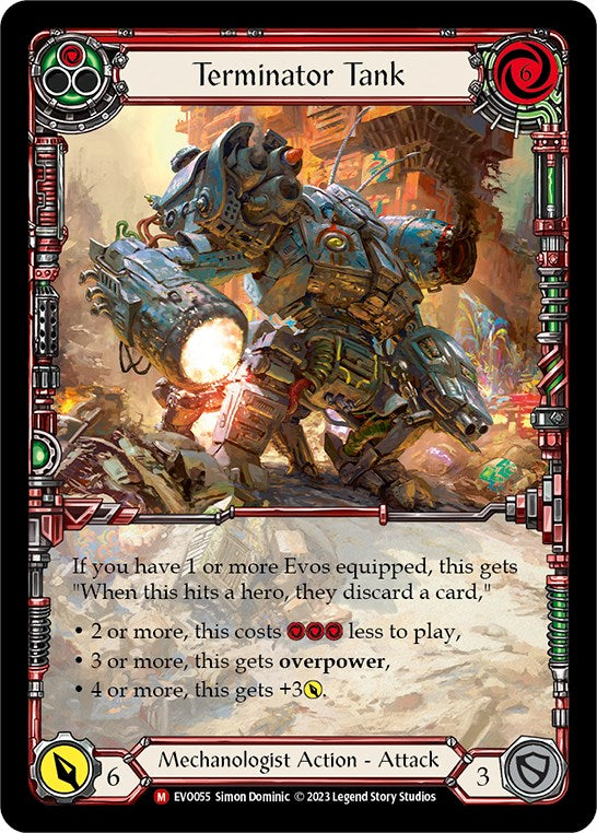 Terminator Tank (Extended Art) [EVO055] (Bright Lights)  Rainbow Foil | Devastation Store