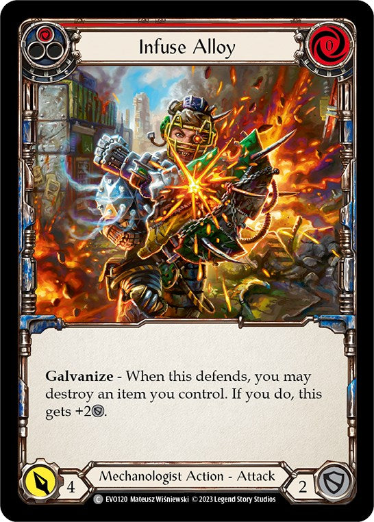 Infuse Alloy (Red) [EVO120] (Bright Lights)  Rainbow Foil | Devastation Store