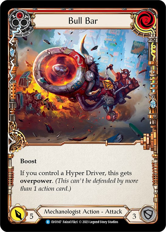 Bull Bar (Red) [EVO147] (Bright Lights)  Rainbow Foil | Devastation Store