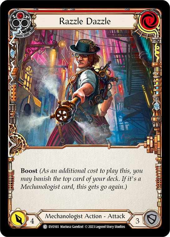 Razzle Dazzle (Red) [EVO165] (Bright Lights)  Rainbow Foil | Devastation Store