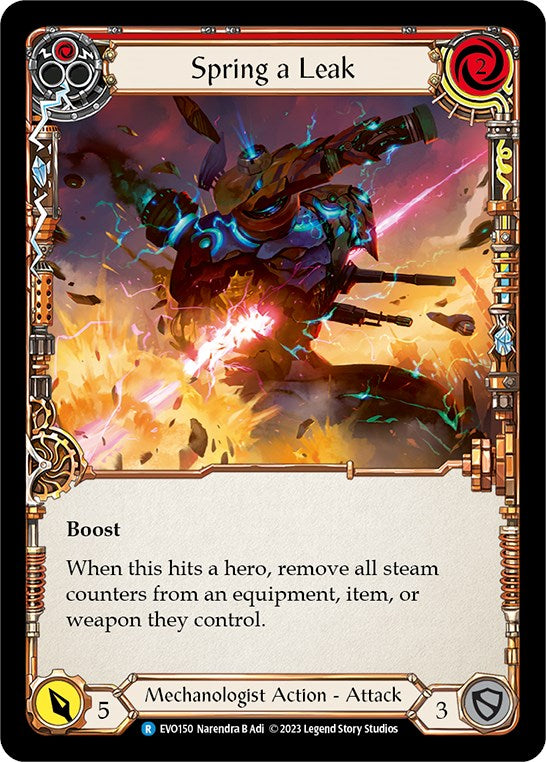 Spring a Leak (Red) [EVO150] (Bright Lights)  Rainbow Foil | Devastation Store
