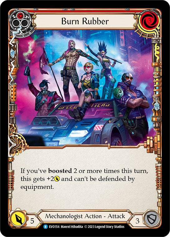 Burn Rubber [EVO154] (Bright Lights)  Rainbow Foil | Devastation Store