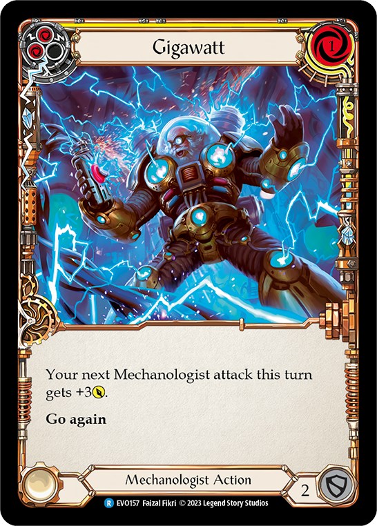 Gigawatt (Yellow) [EVO157] (Bright Lights)  Rainbow Foil | Devastation Store