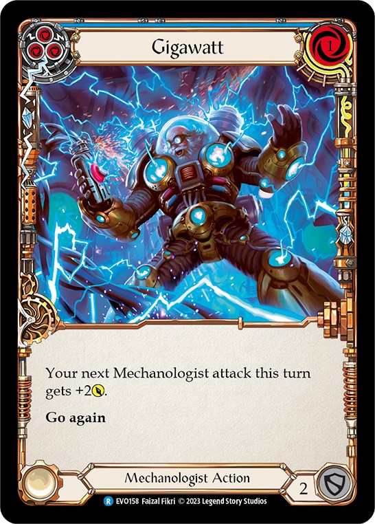 Gigawatt (Blue) [EVO158] (Bright Lights)  Rainbow Foil | Devastation Store