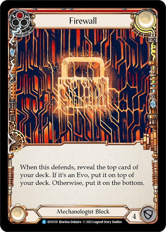 Firewall (Red) [EVO159] (Bright Lights)  Rainbow Foil | Devastation Store
