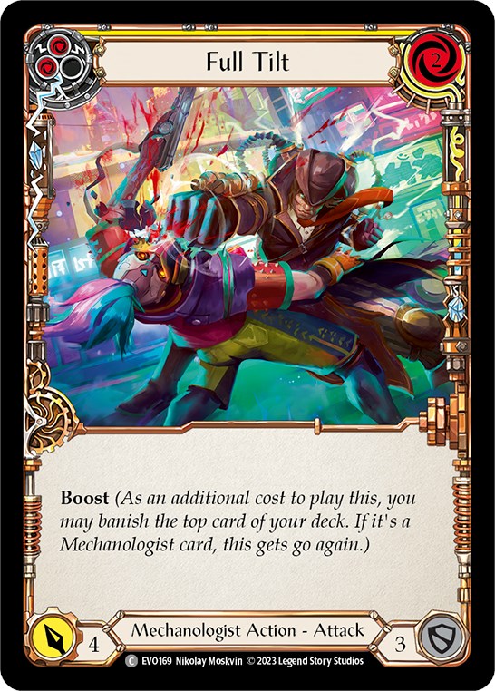 Full Tilt (Yellow) [EVO169] (Bright Lights)  Rainbow Foil | Devastation Store