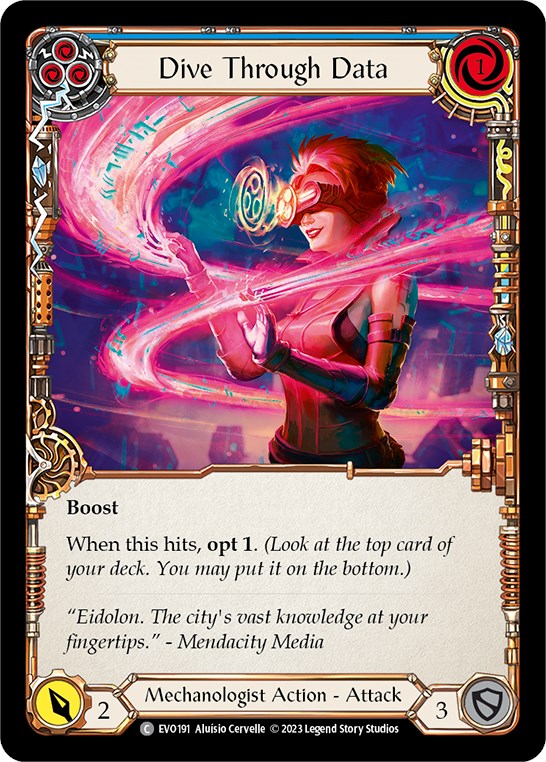 Dive Through Data (Blue) [EVO191] (Bright Lights)  Rainbow Foil | Devastation Store