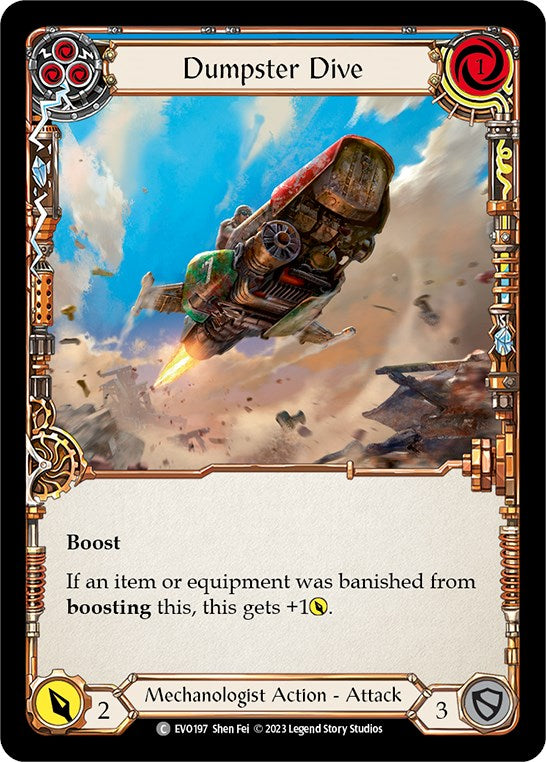 Dumpster Dive (Blue) [EVO197] (Bright Lights)  Rainbow Foil | Devastation Store