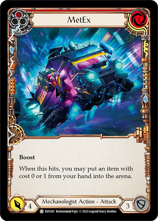 MetEx (Red) [EVO201] (Bright Lights)  Rainbow Foil | Devastation Store