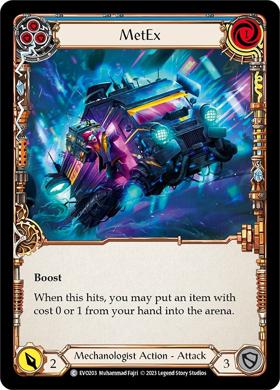 MetEx (Blue) [EVO203] (Bright Lights)  Rainbow Foil | Devastation Store