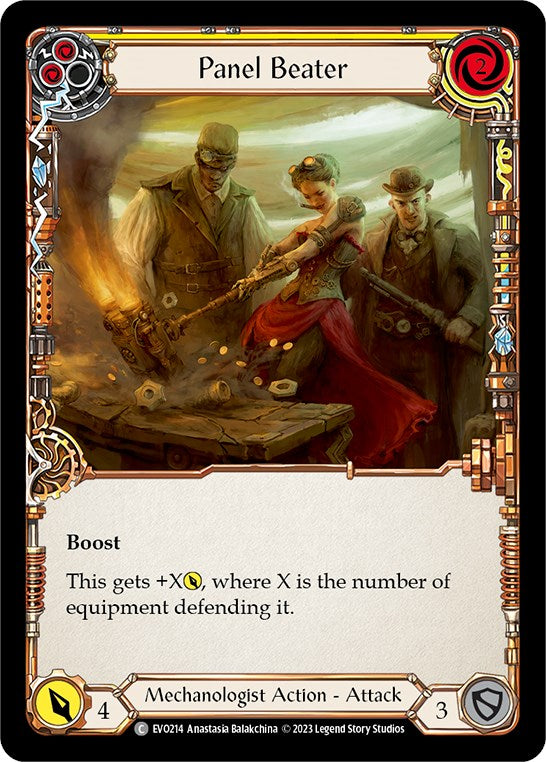 Panel Beater (Yellow) [EVO214] (Bright Lights)  Rainbow Foil | Devastation Store