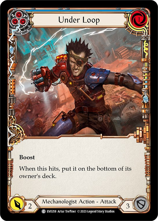 Under Loop (Blue) [EVO218] (Bright Lights)  Rainbow Foil | Devastation Store