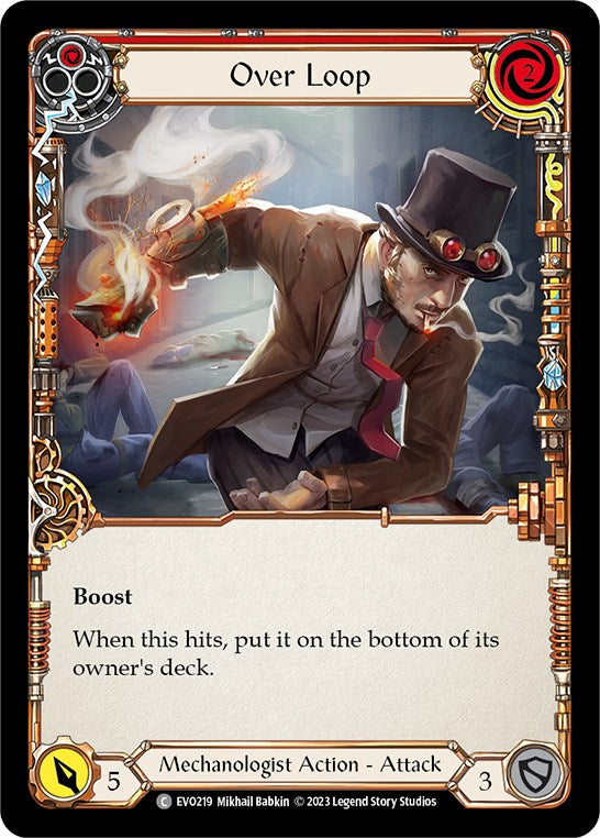 Over Loop (Red) [EVO219] (Bright Lights)  Rainbow Foil | Devastation Store