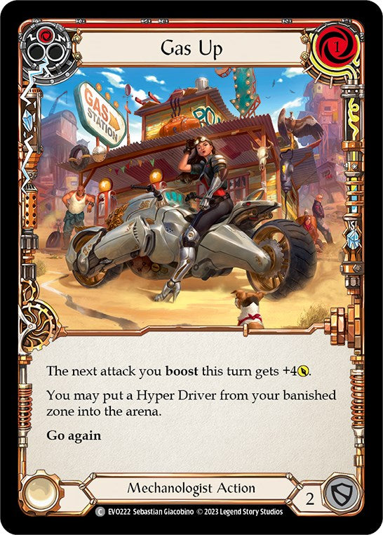 Gas Up (Red) [EVO222] (Bright Lights)  Rainbow Foil | Devastation Store